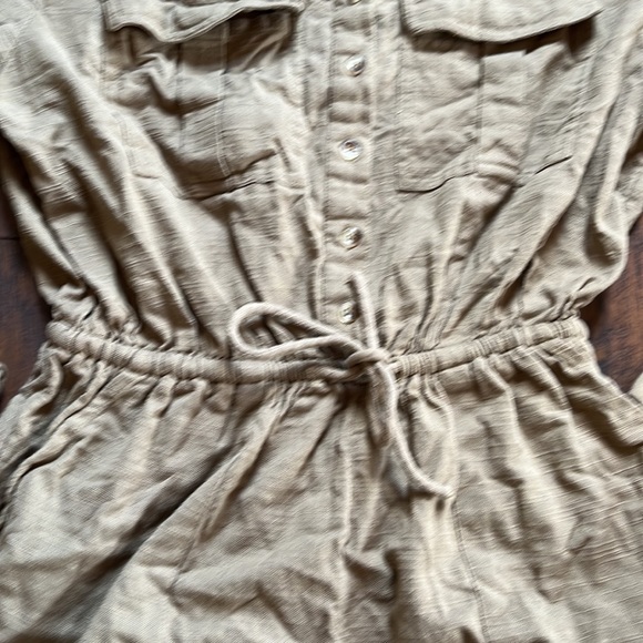 Billabong Green CottonWake The Night LongSleeved Romper - Picture 6 of 9